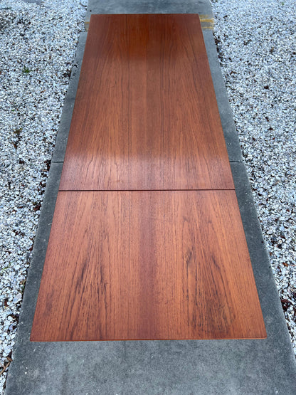 Frisman Vintage Arne Vodder Drop Leaf Desk Denmark Teak Sliding Drawers 1960's MCM