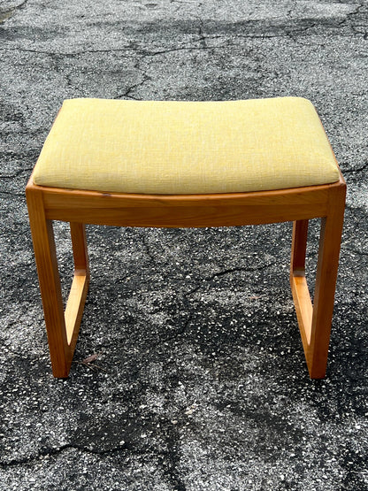 Frisman Vintage Edward Wormley For Drexel Precedent Bench With Upholstered Seat ca' 1950's