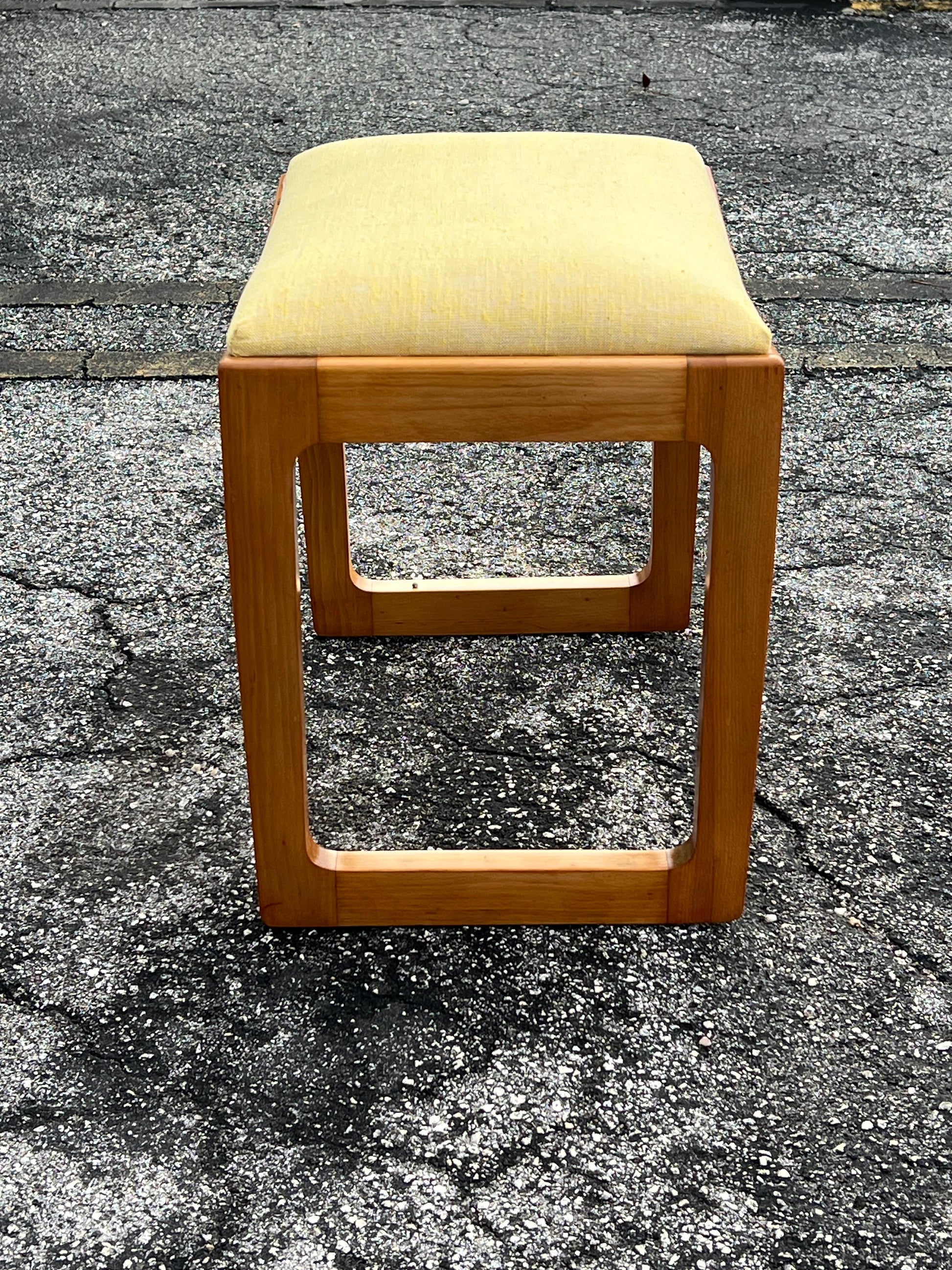 Frisman Vintage Edward Wormley For Drexel Precedent Bench With Upholstered Seat ca' 1950's