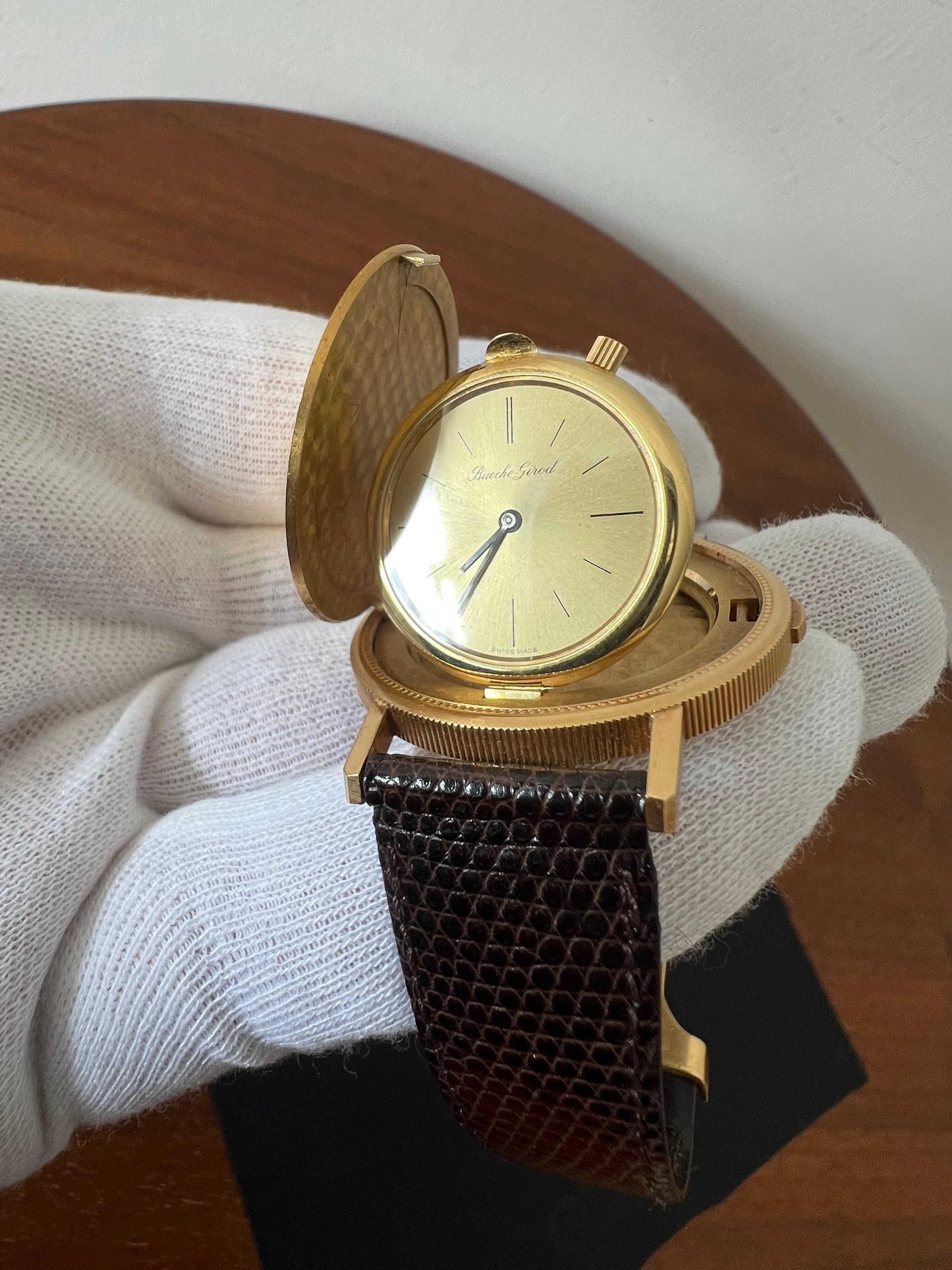 Frisman Vintage Bueche Girod $20 Gold Coin Watch ca' 1980