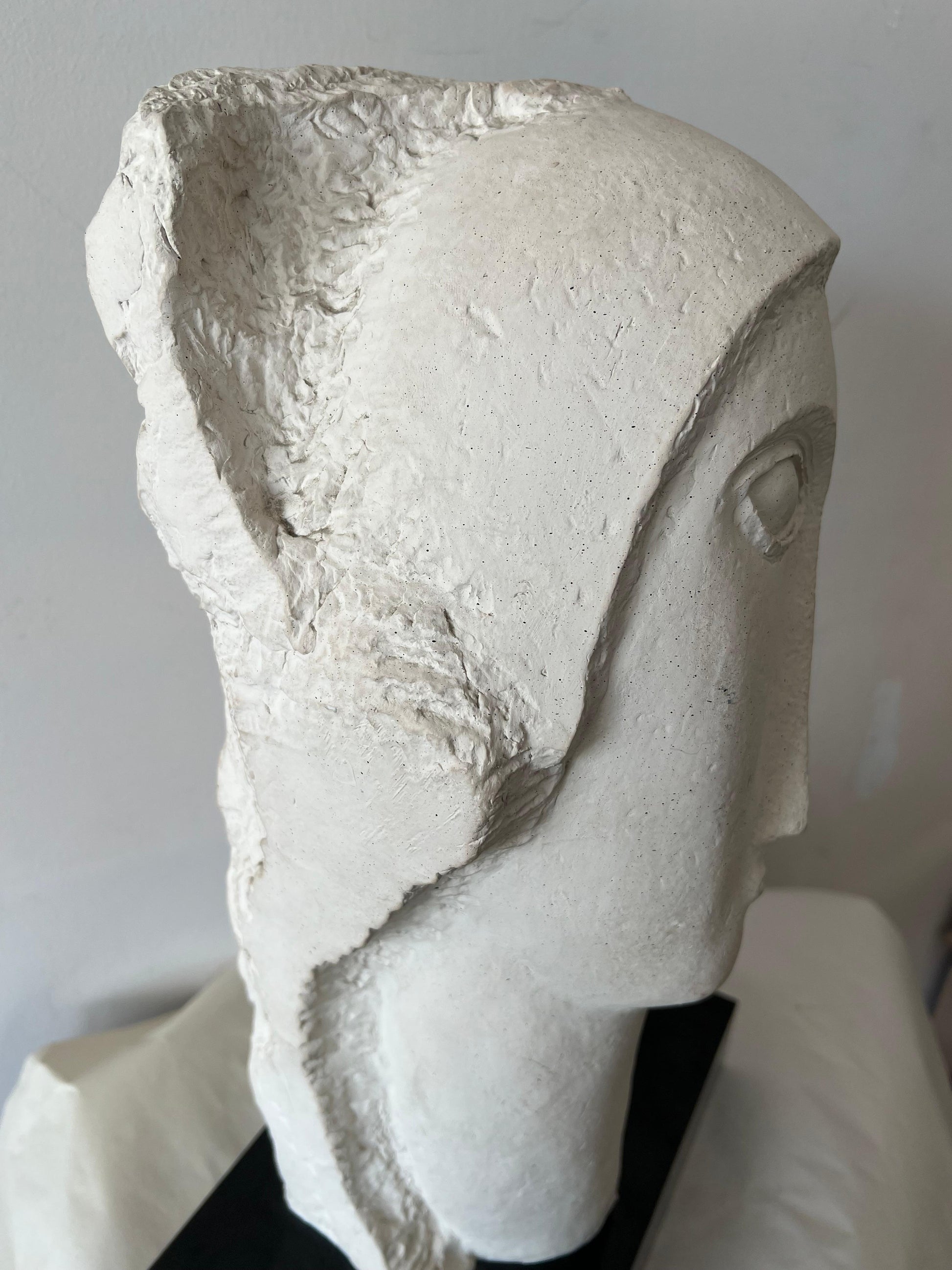 Frisman Vintage 80's Modigliani insp David Fisher Woman Head Bust Tete Sculpture Austin Prods