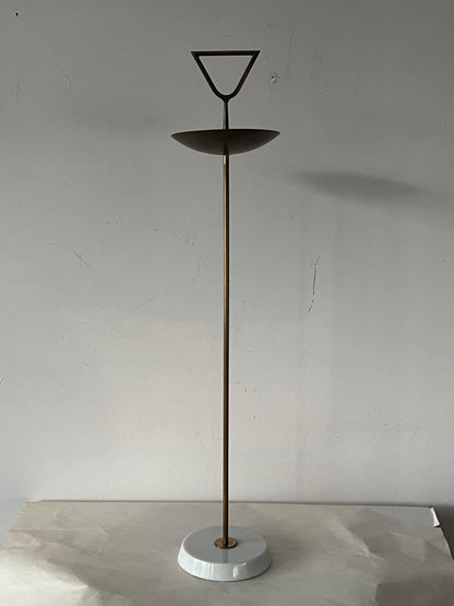 Frisman Vintage An Elegant Italian Cigarette Table ca' 1950's Brass And Marble