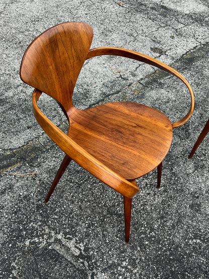 Frisman Vintage A Vintage Norman Cherner Plycraft Arm Chair  And Three Side Chairs ca' 1950's