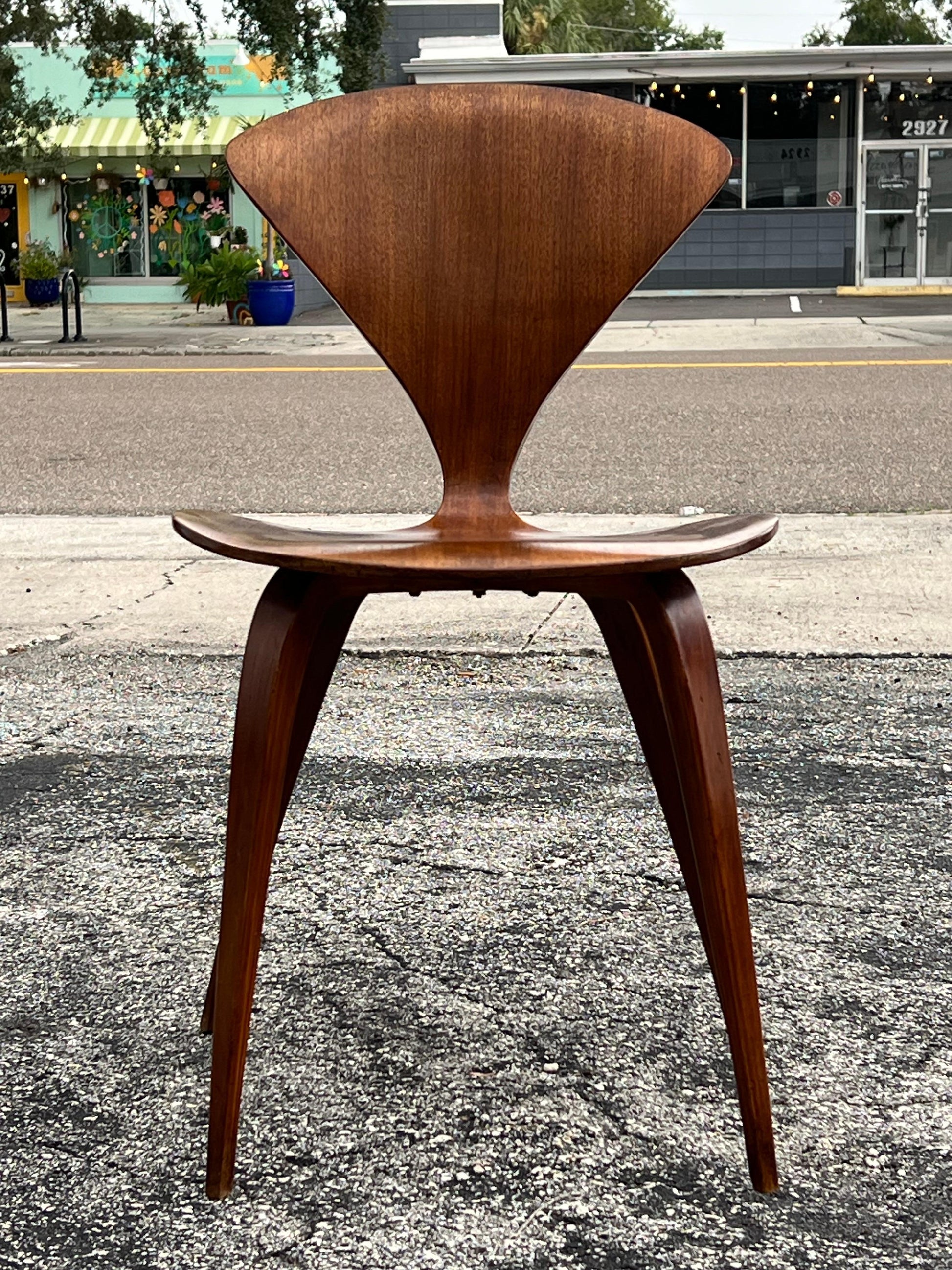 Frisman Vintage A Vintage Norman Cherner Plycraft Arm Chair  And Three Side Chairs ca' 1950's