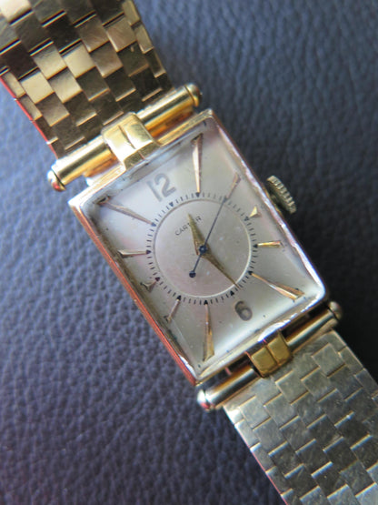 Frisman Vintage Cartier Tank Watch ca' 1940's With Gold Bracelet