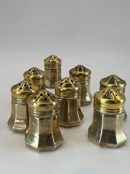 Frisman Vintage Cartier Salt & Pepper Shakers Sterling Silver Original Box ca' 1960's