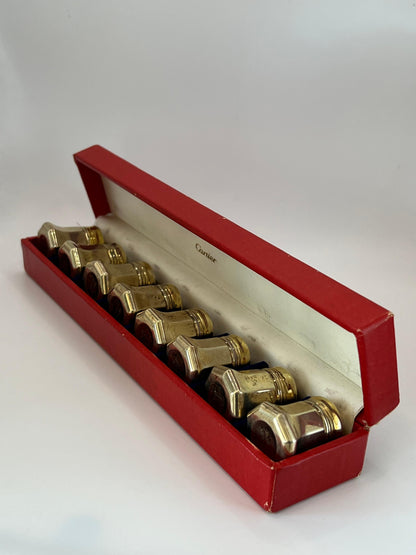 Frisman Vintage Cartier Salt & Pepper Shakers Sterling Silver Original Box ca' 1960's