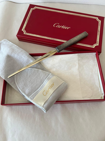 Frisman Vintage Cartier Letter Opener Sterling Original Box ca' 1970's