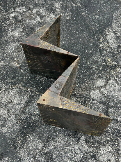 Frisman Vintage Paul Evans Coffee Table Brutalist Zig Zag ca' 1960's