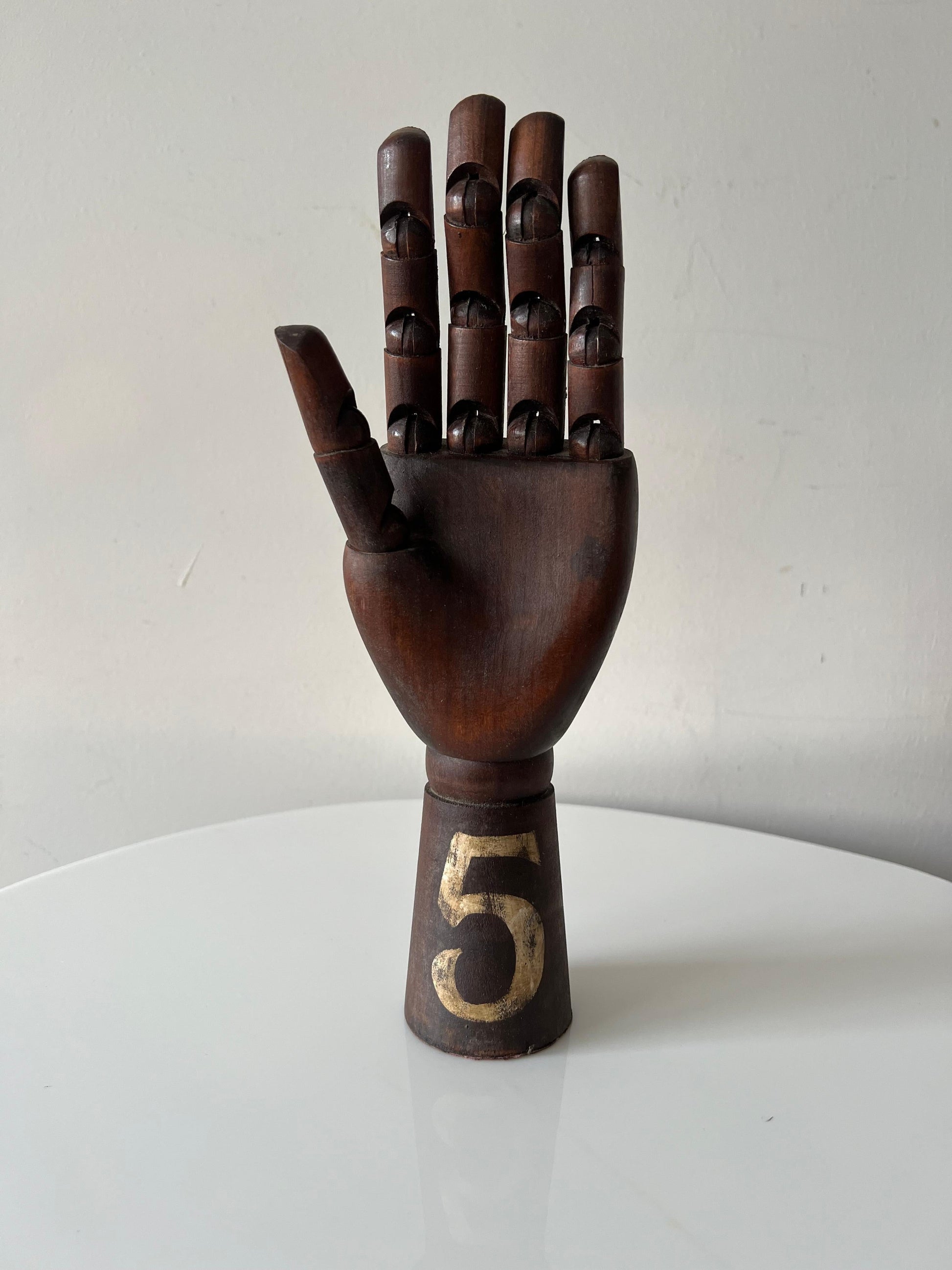 Frisman Vintage Vintage Articulating Wood Hand Sculpture Ca' 1950's