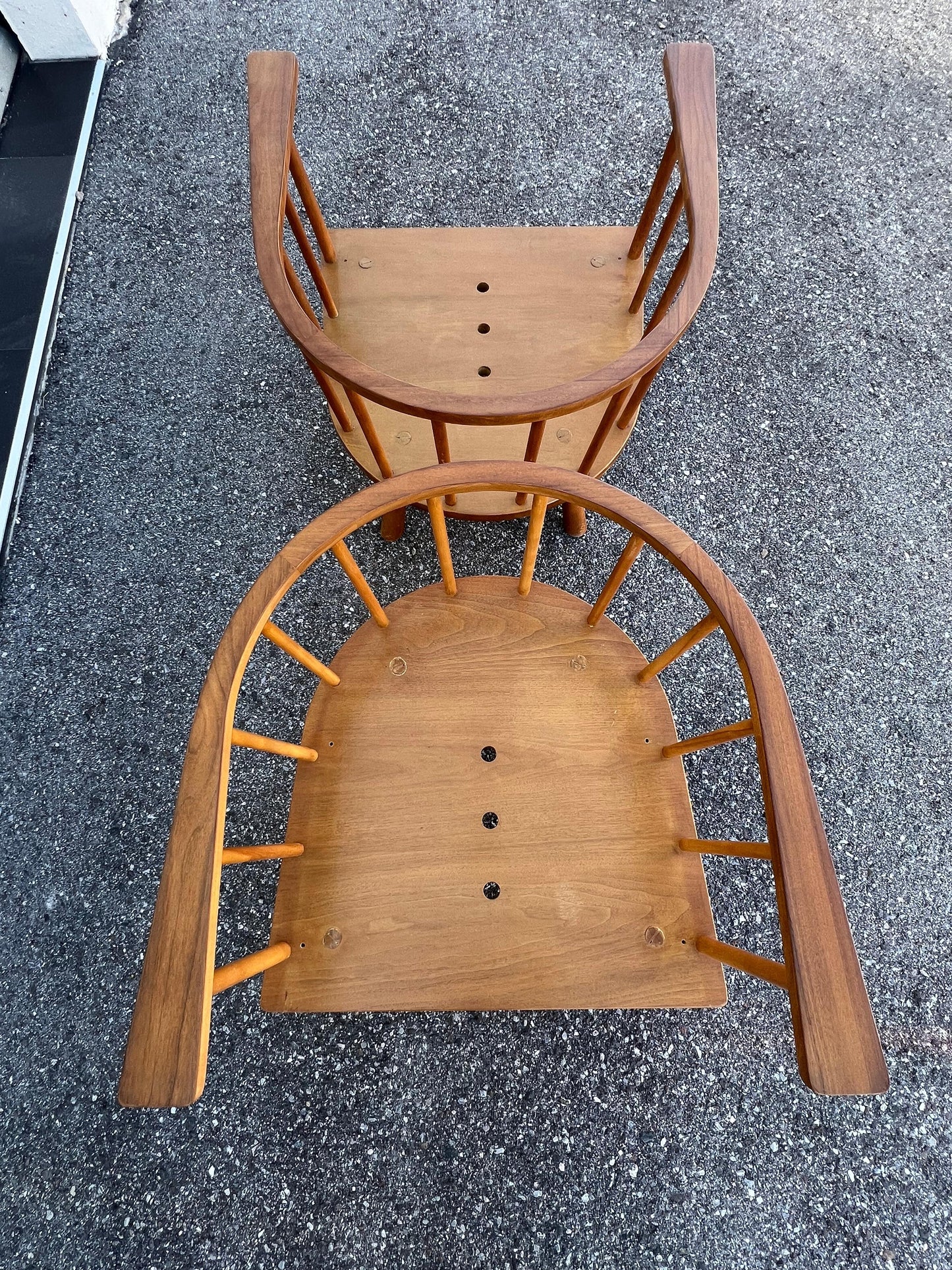 Frisman Vintage Unusual T.H.Robsjohn-Gibbings Armchairs Widdicomb ca' 1950's