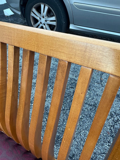 Frisman Vintage A Pair Of Custom Maple Benches By Paoli ca' 1980's