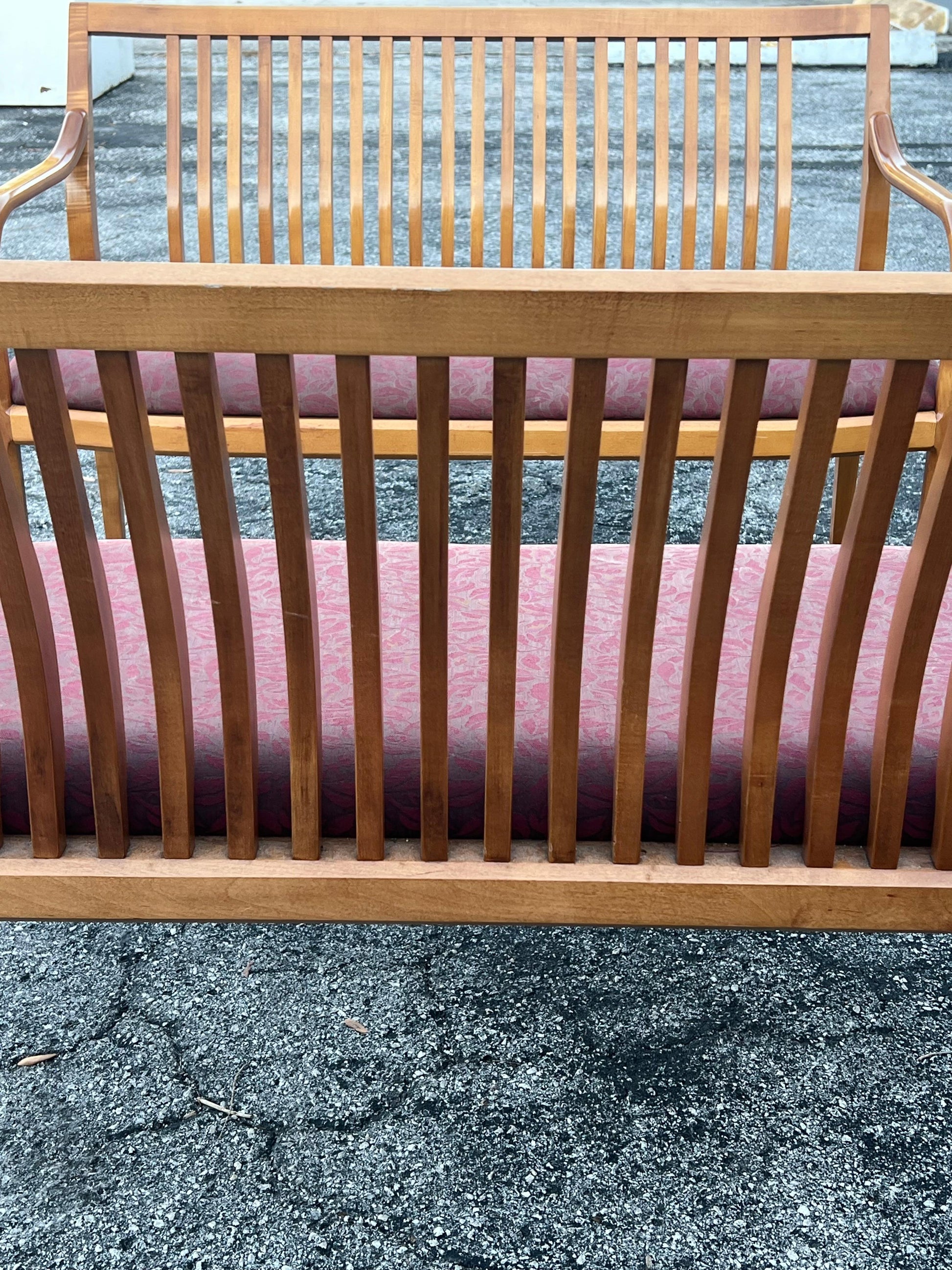 Frisman Vintage A Pair Of Custom Maple Benches By Paoli ca' 1980's