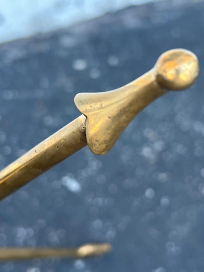 Frisman Vintage Italian Solid Brass Arrow Gueridon ca' 1940's