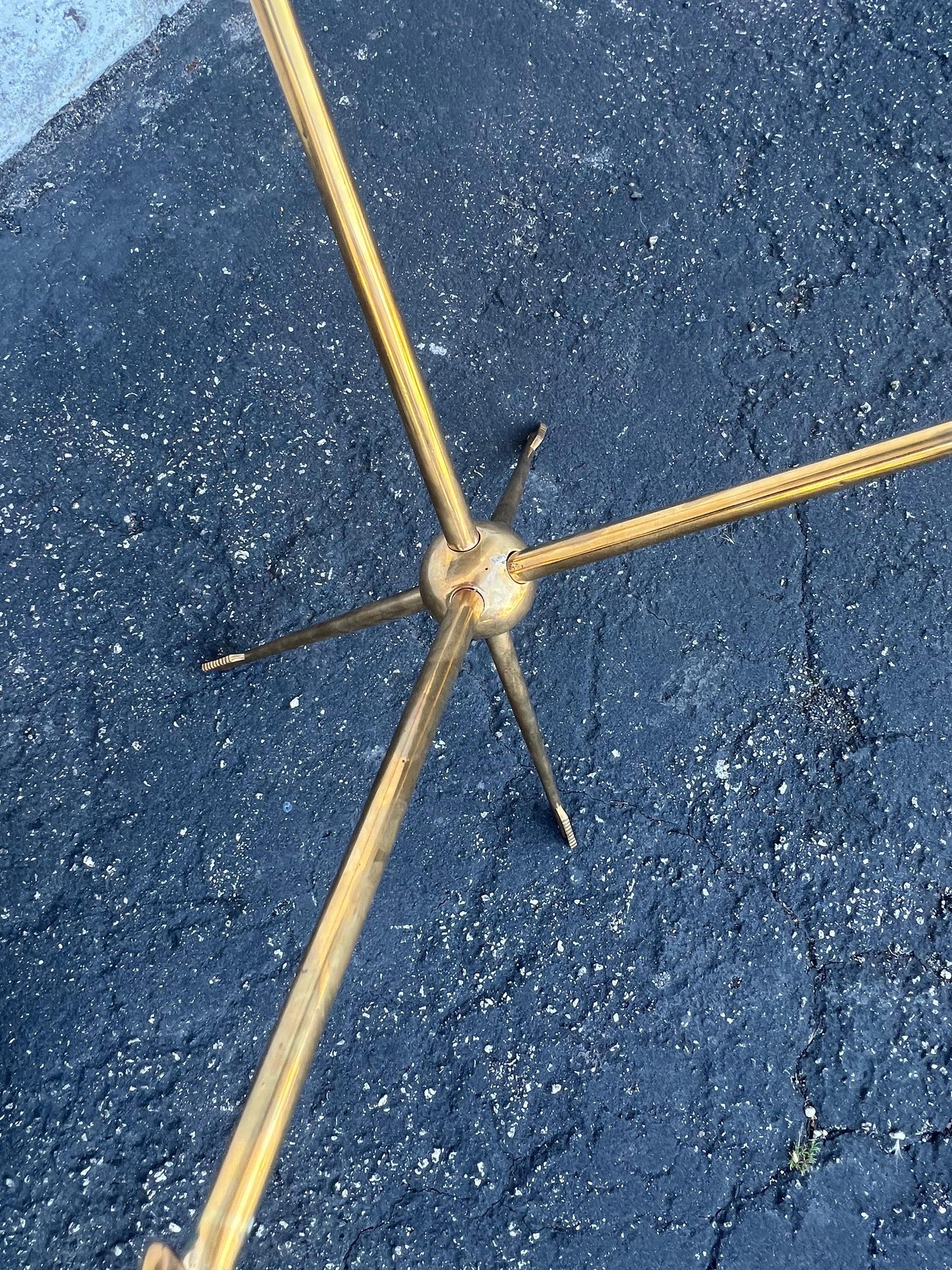 Frisman Vintage Italian Solid Brass Arrow Gueridon ca' 1940's