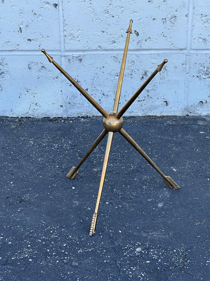 Frisman Vintage Italian Solid Brass Arrow Gueridon ca' 1940's