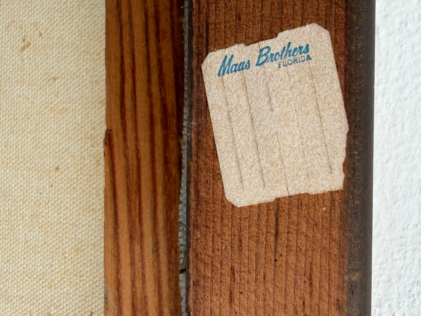 Frisman Vintage A Nautical Painting By Le Mark Harbor Scene Mid Century Aqua Blue