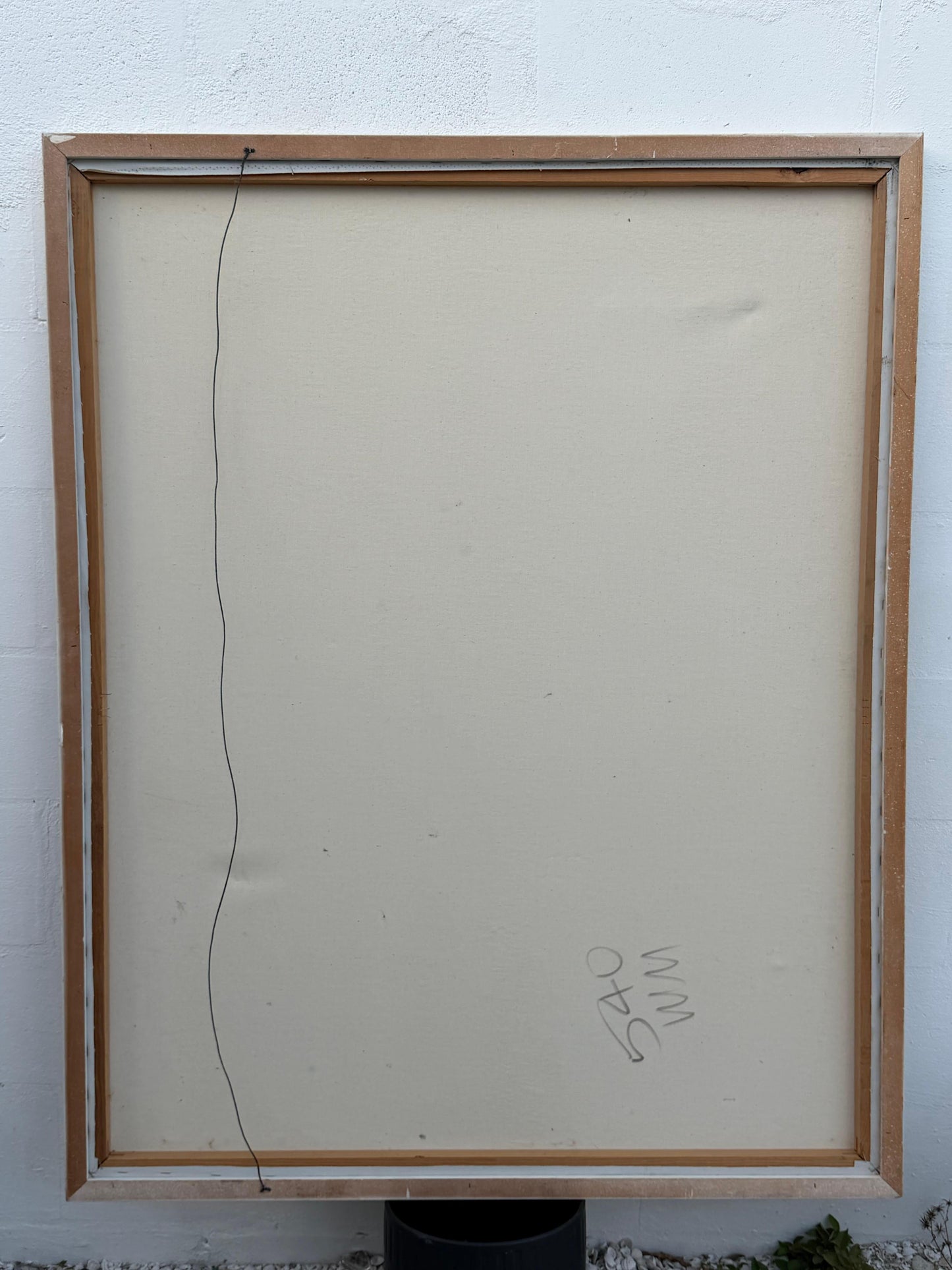 Frisman Vintage Lee Reynolds Abstract Nautical Impressionist Painting Lighthouse Harbor