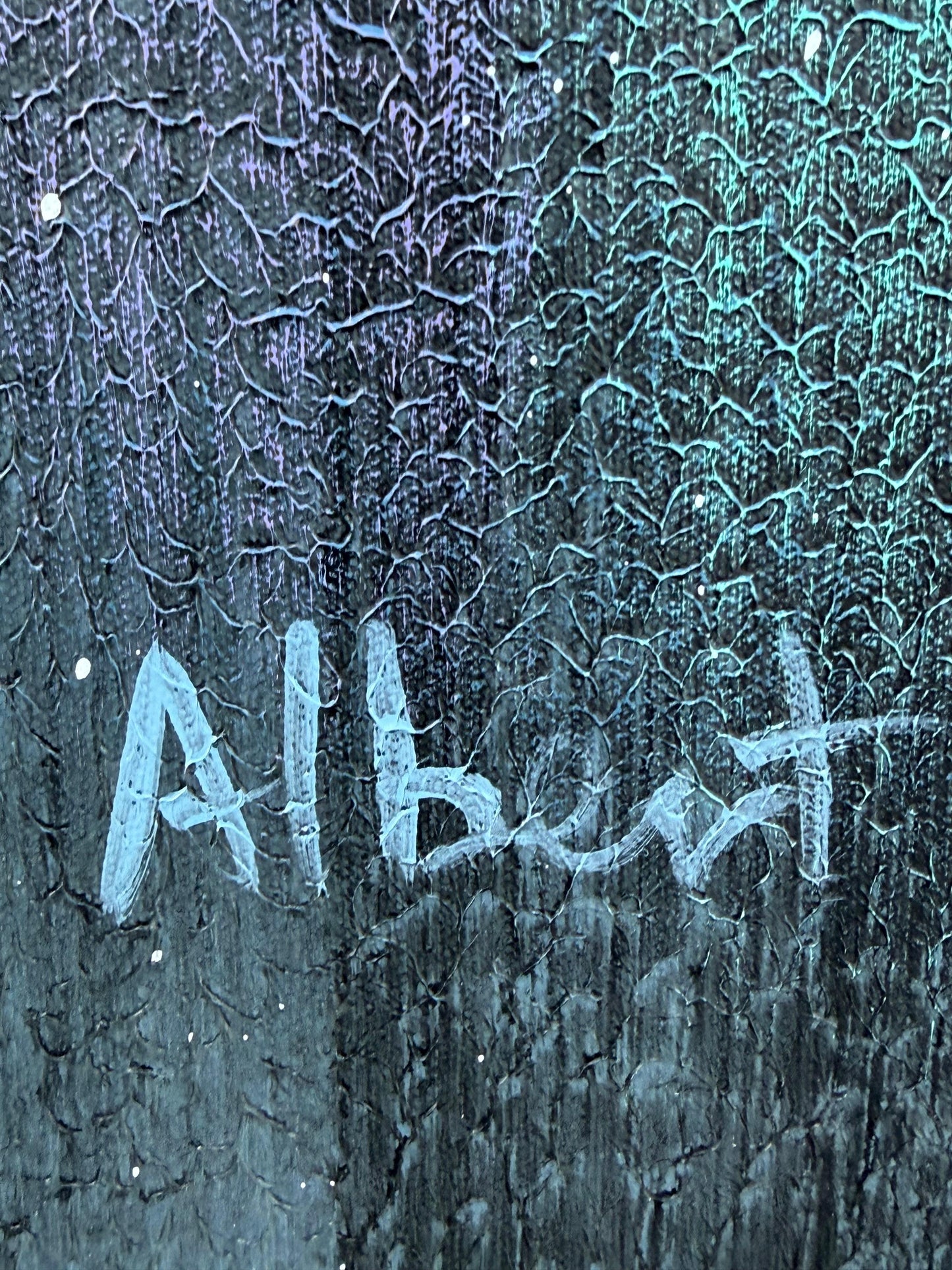 Frisman Vintage NYC Cityscape Painting By Albert ca' 1993 Decor