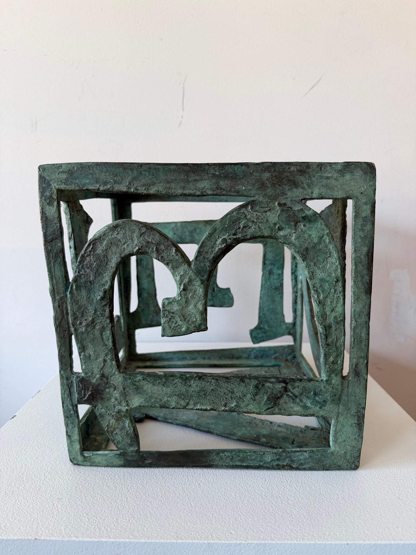 Frisman Vintage Unusual Bronze Alphabet Sculpture By Anne Van Kleeck ca' 1950's