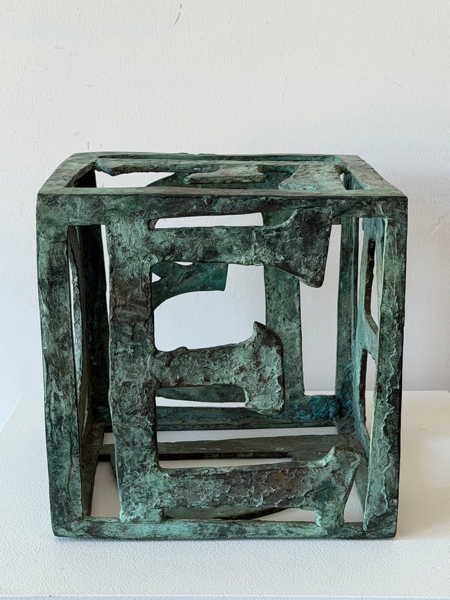 Frisman Vintage Unusual Bronze Alphabet Sculpture By Anne Van Kleeck ca' 1950's