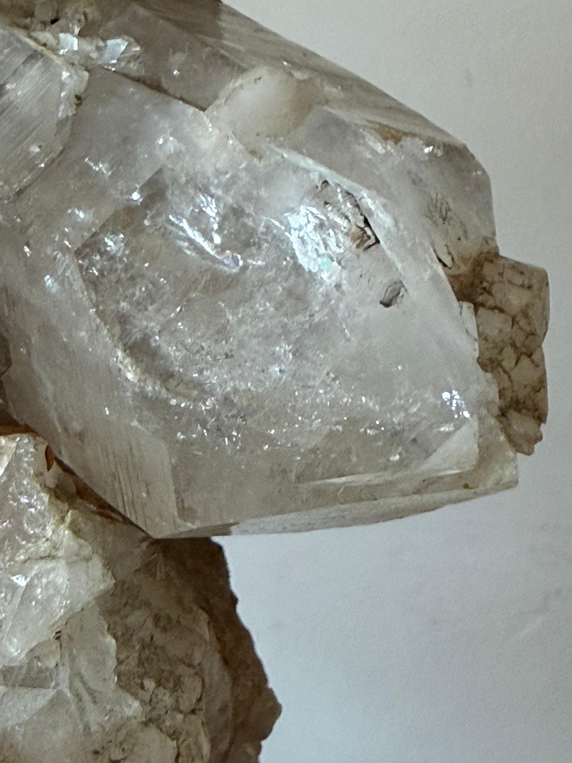 Frisman Vintage A Pair of Carole Stupell Rock Crystal Lamps With Original Shades ca' 1950's