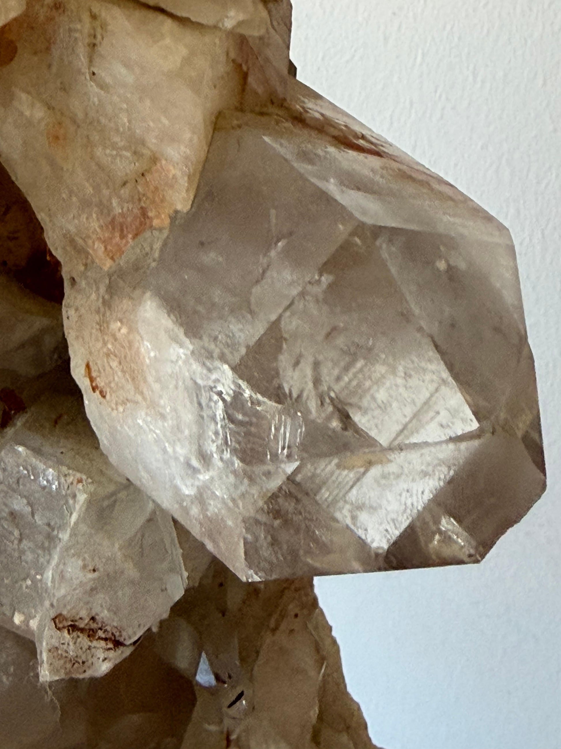 Frisman Vintage A Pair of Carole Stupell Rock Crystal Lamps With Original Shades ca' 1950's