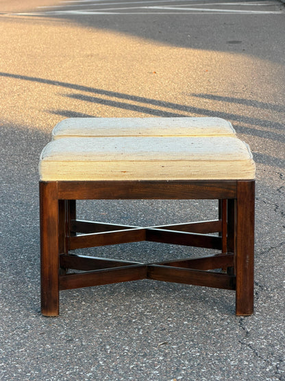 Frisman Vintage A Pair Of Classic X Base Upholstered Benches By Drexel Heritage ca' 1960's