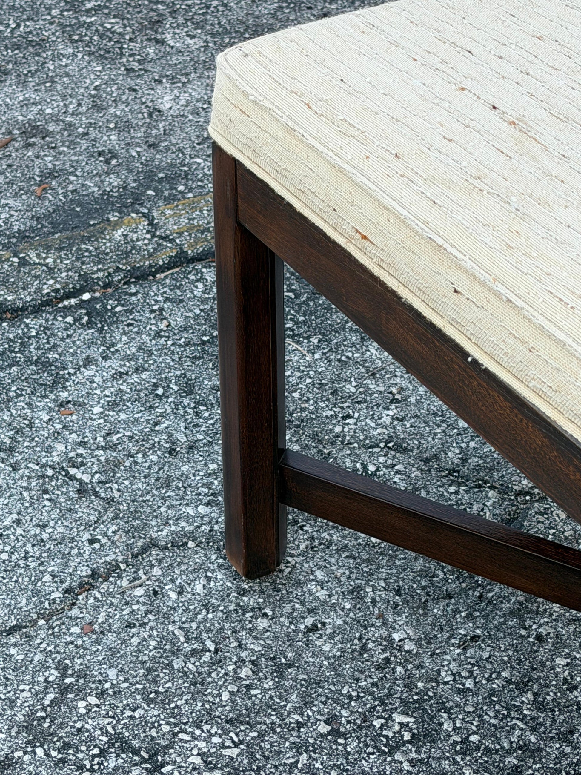 Frisman Vintage A Pair Of Classic X Base Upholstered Benches By Drexel Heritage ca' 1960's