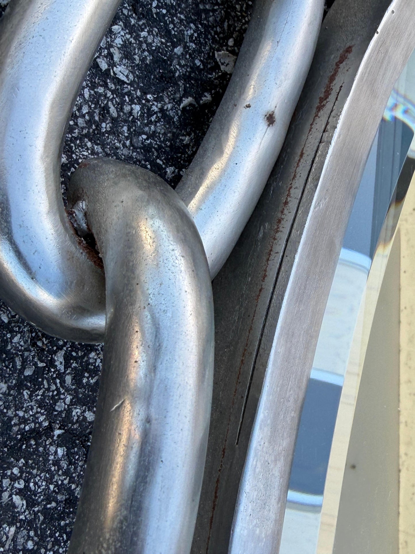 Frisman Vintage A Pair Of Chainlink Steel Industrial Style Mirrors Heavy