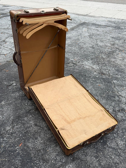 Frisman Vintage Vintage Hartmann Gibraltarized Hard Case Steamer Trunk Luggage 1940's