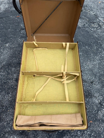 Frisman Vintage Vintage Hartmann Gibraltarized Hard Case Steamer Trunk Luggage 1940's