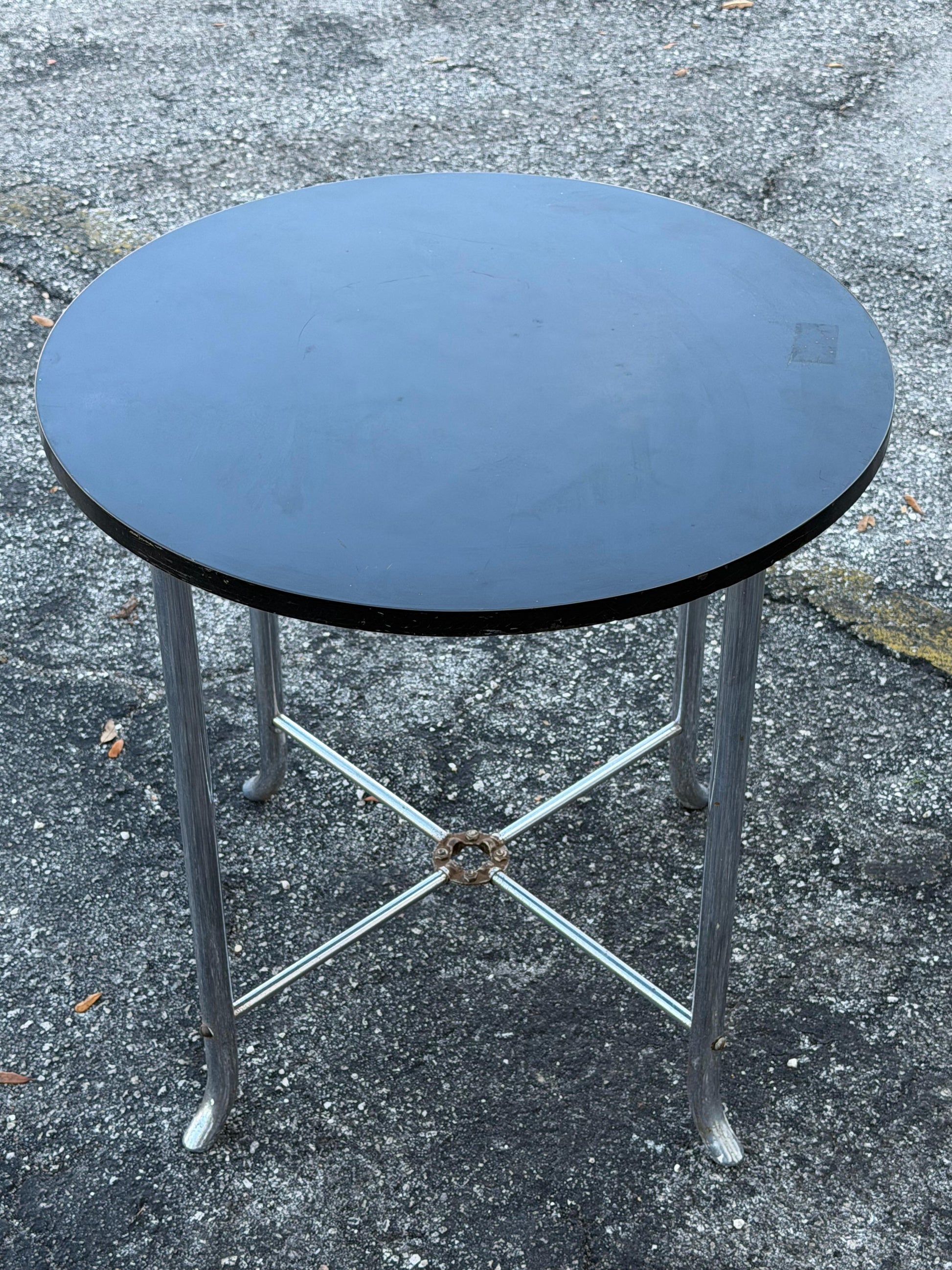 Frisman Vintage An Unusual Art Deco Table By Chrometube ca' 1930's