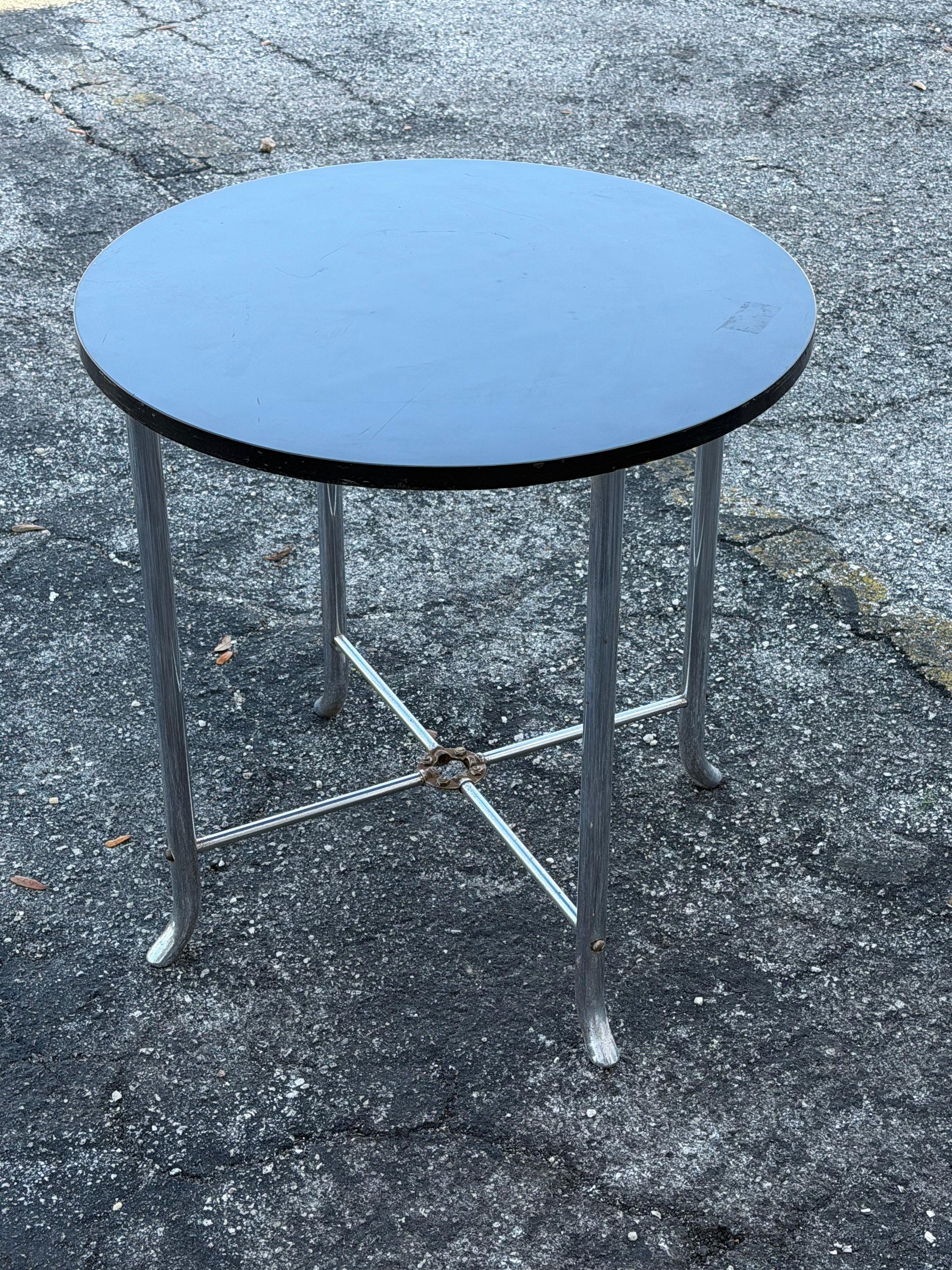 Frisman Vintage An Unusual Art Deco Table By Chrometube ca' 1930's