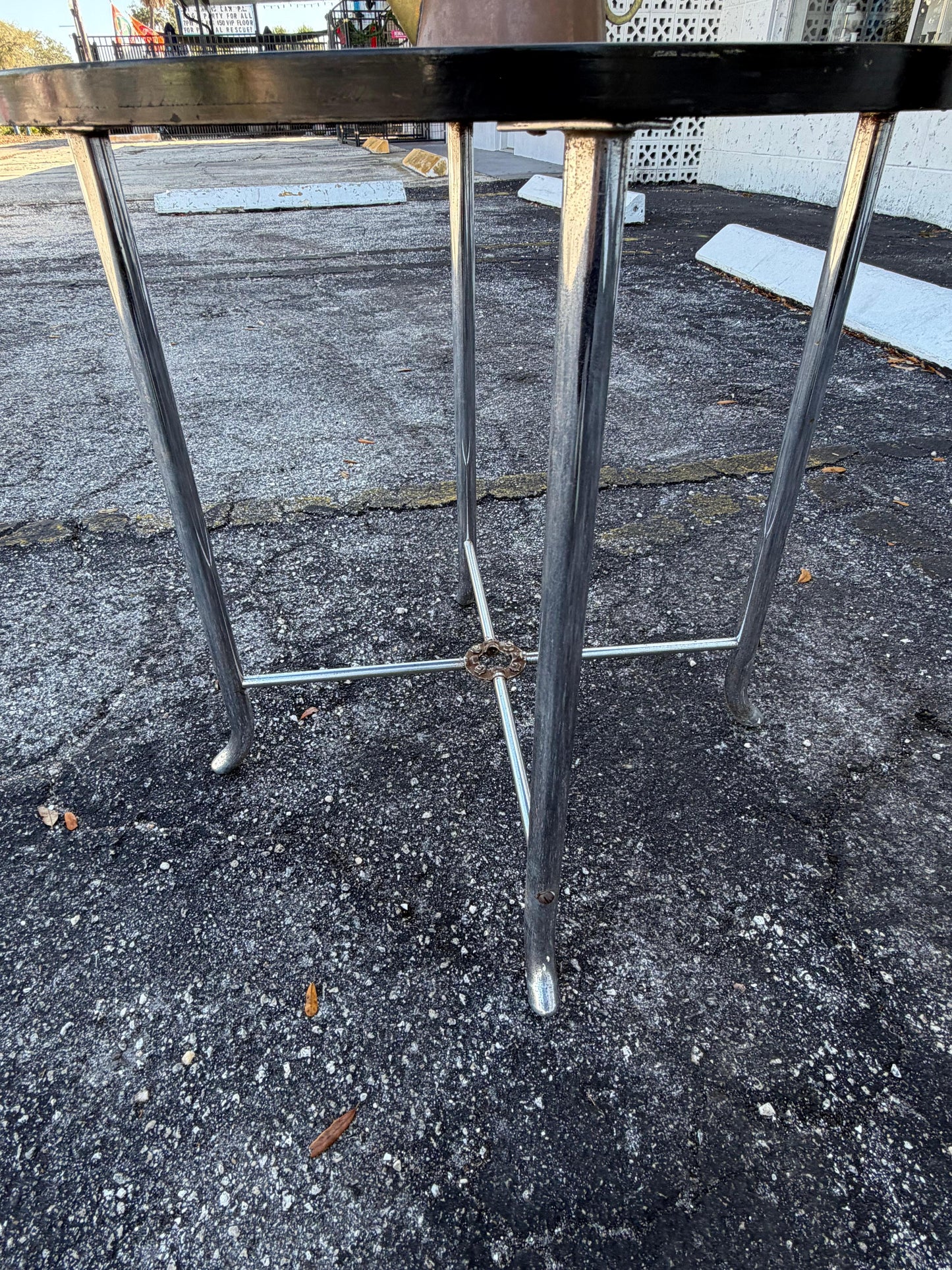 Frisman Vintage An Unusual Art Deco Table By Chrometube ca' 1930's