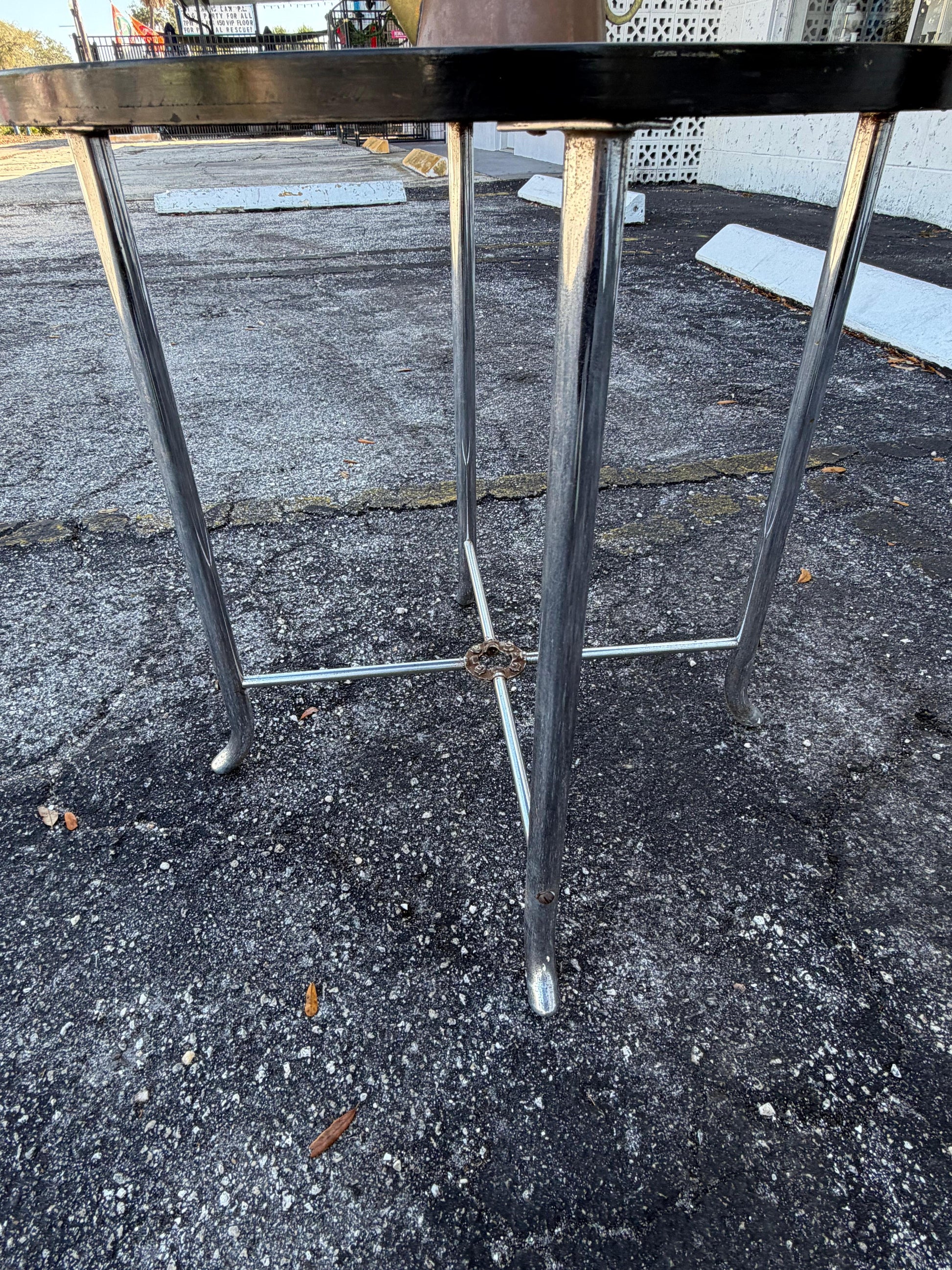 Frisman Vintage An Unusual Art Deco Table By Chrometube ca' 1930's