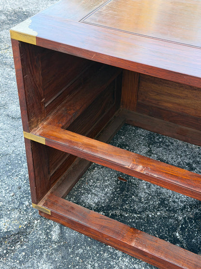 Frisman Vintage A pair Of Vintage Campaign Night Stands Mahogany ca' 1970's