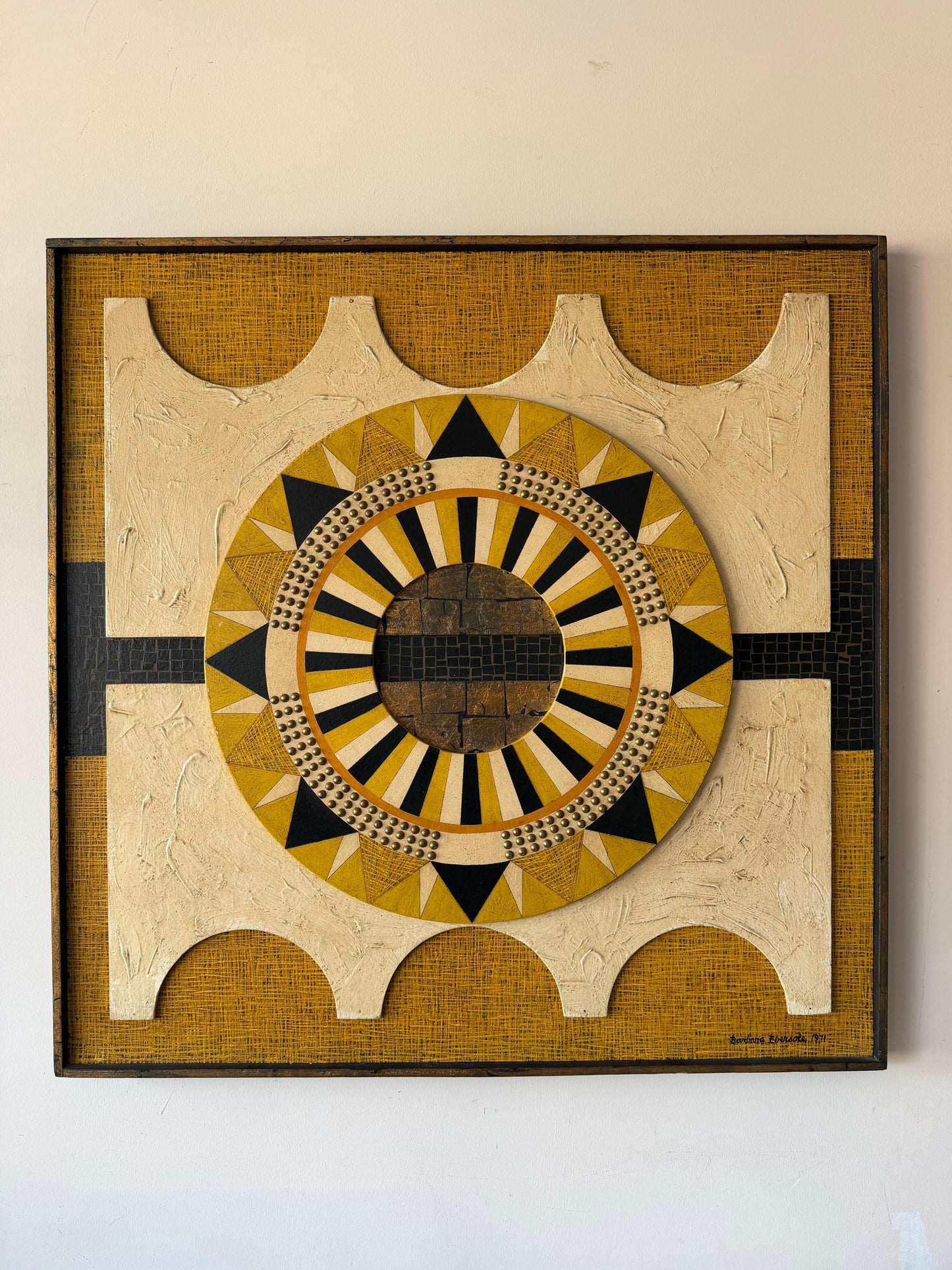 Frisman Vintage An Unusual Mixed Medium Construction By Barbara Ebersole, 19711971