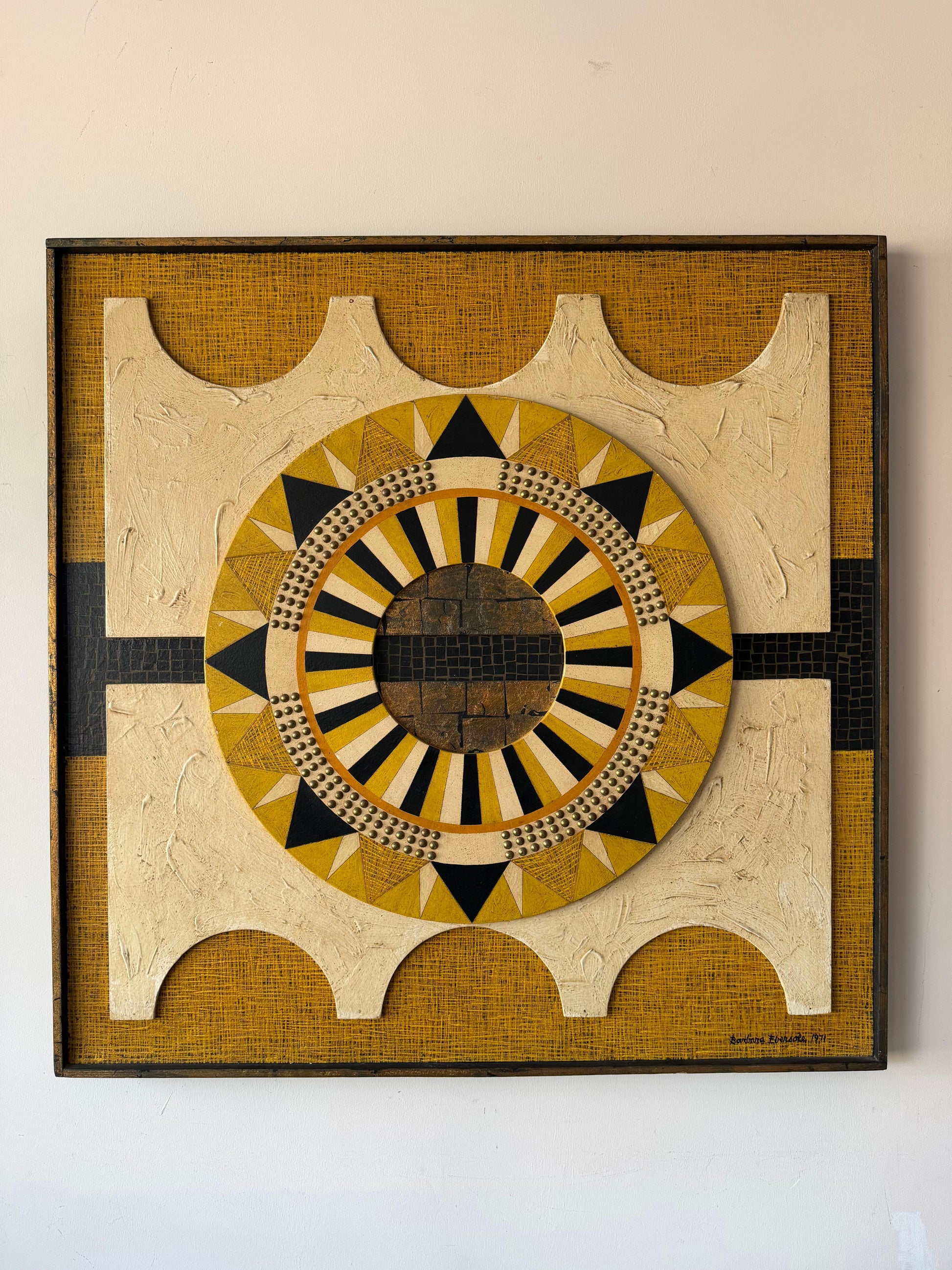 Frisman Vintage An Unusual Mixed Medium Construction By Barbara Ebersole, 19711971