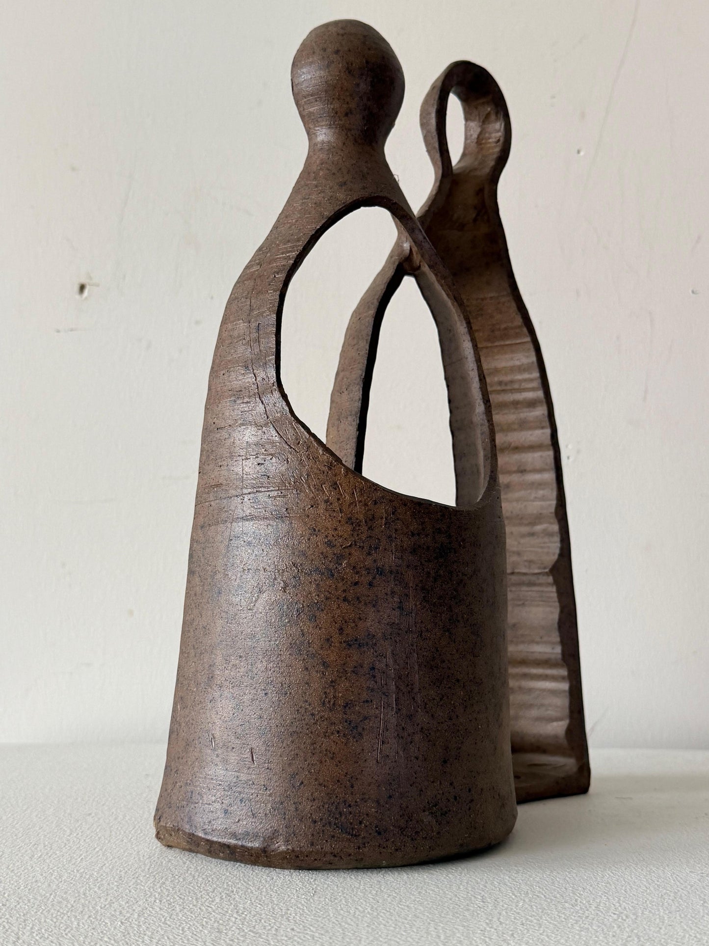 Frisman Vintage Unusual Charles Counts Modernist Ceramic Mid Century Vase Pottery