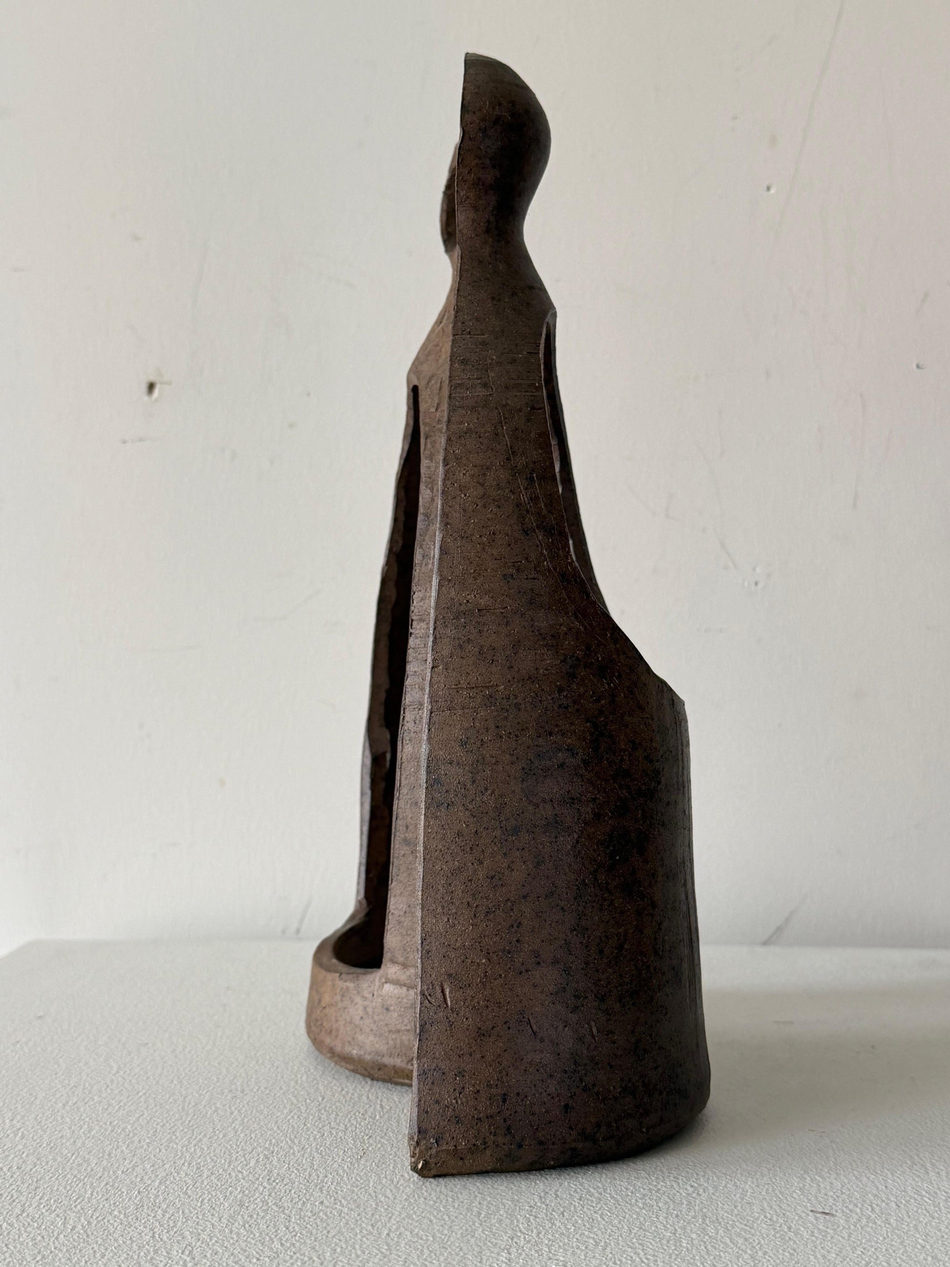 Frisman Vintage Unusual Charles Counts Modernist Ceramic Mid Century Vase Pottery