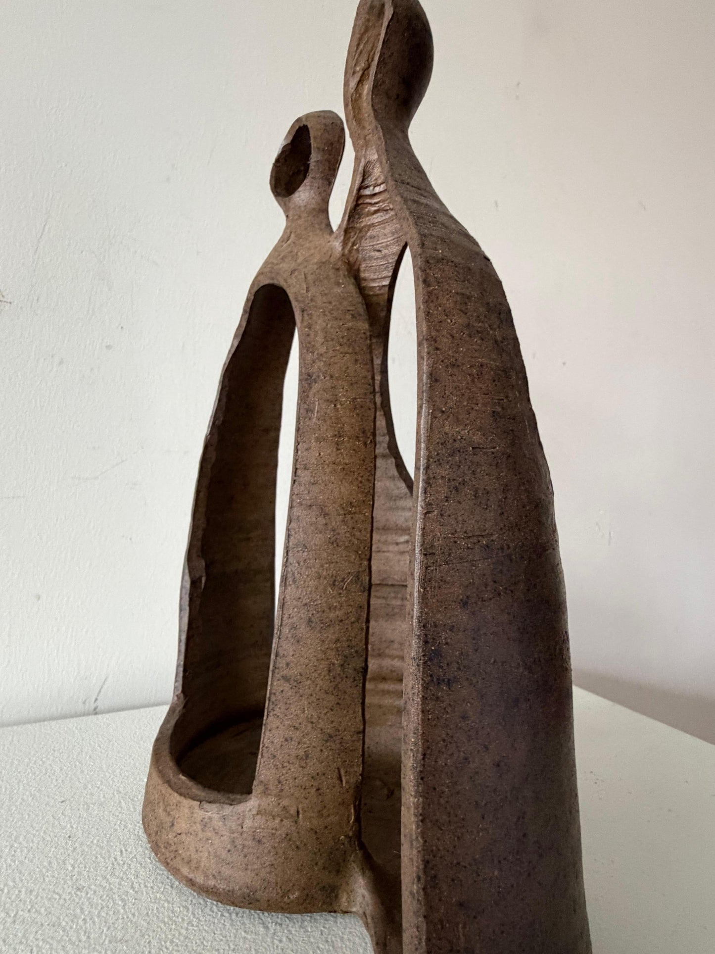 Frisman Vintage Unusual Charles Counts Modernist Ceramic Mid Century Vase Pottery