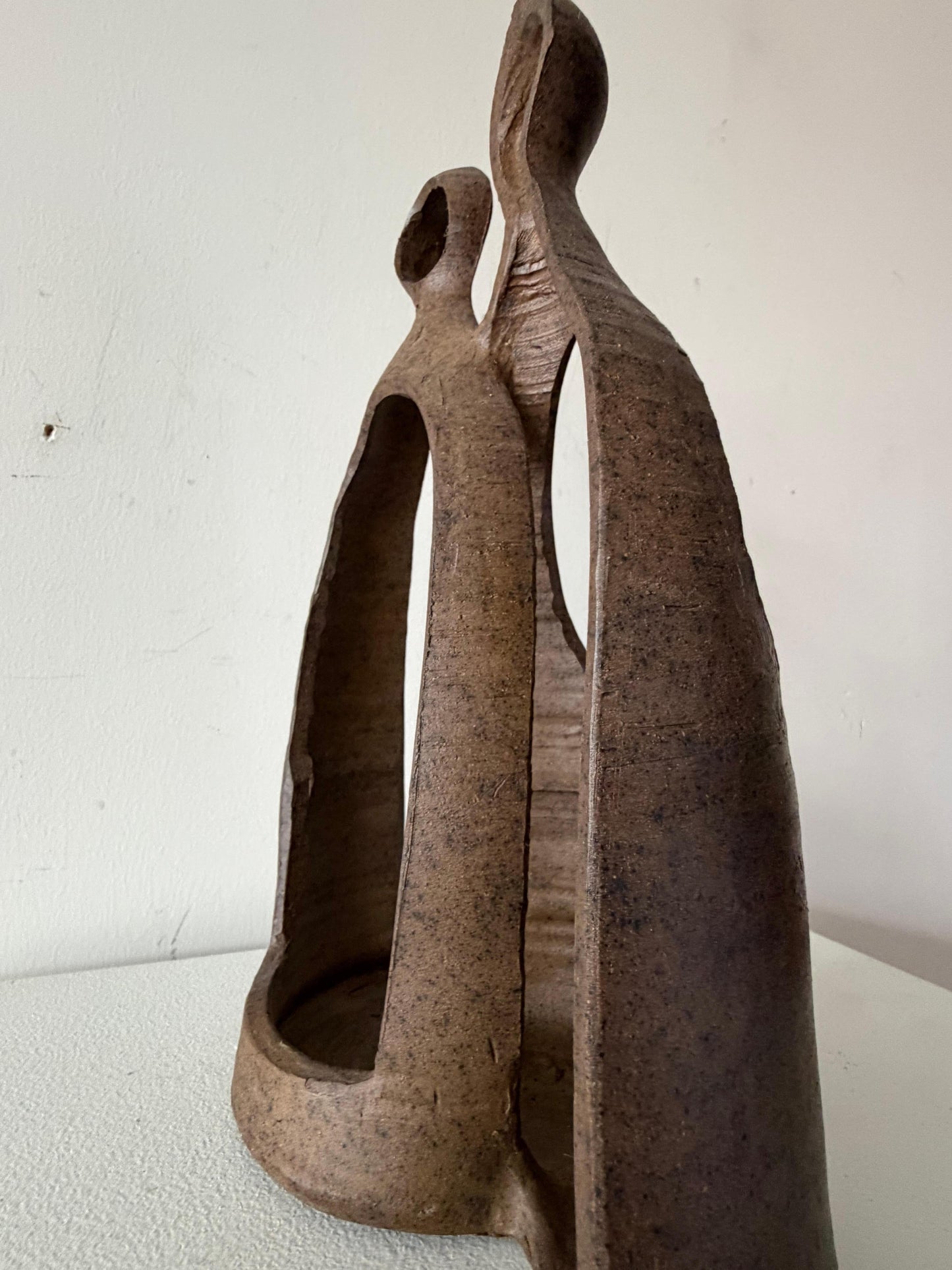 Frisman Vintage Unusual Charles Counts Modernist Ceramic Mid Century Vase Pottery