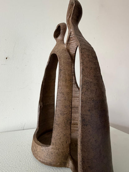 Frisman Vintage Unusual Charles Counts Modernist Ceramic Mid Century Vase Pottery