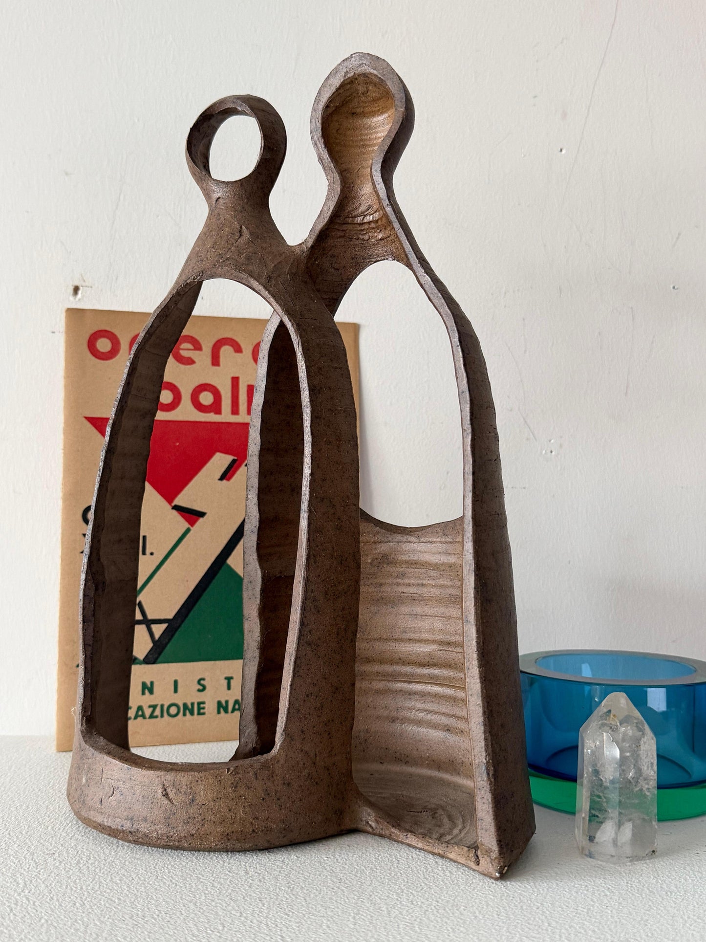 Frisman Vintage Unusual Charles Counts Modernist Ceramic Mid Century Vase Pottery