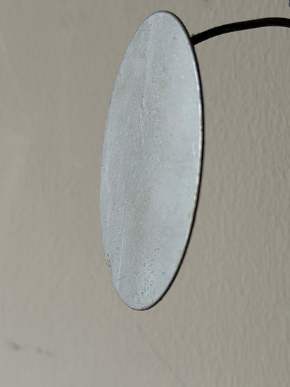Frisman Vintage American Vintage Metal Wall Mirror Sculpture Raindrops by Curtis Jere ca' 1970