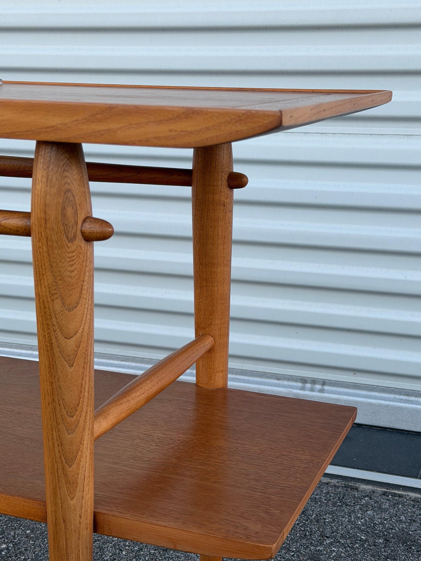 Frisman Vintage Unusual Console Table by Lane from the "Copenhagen" Collection ca' 1950's