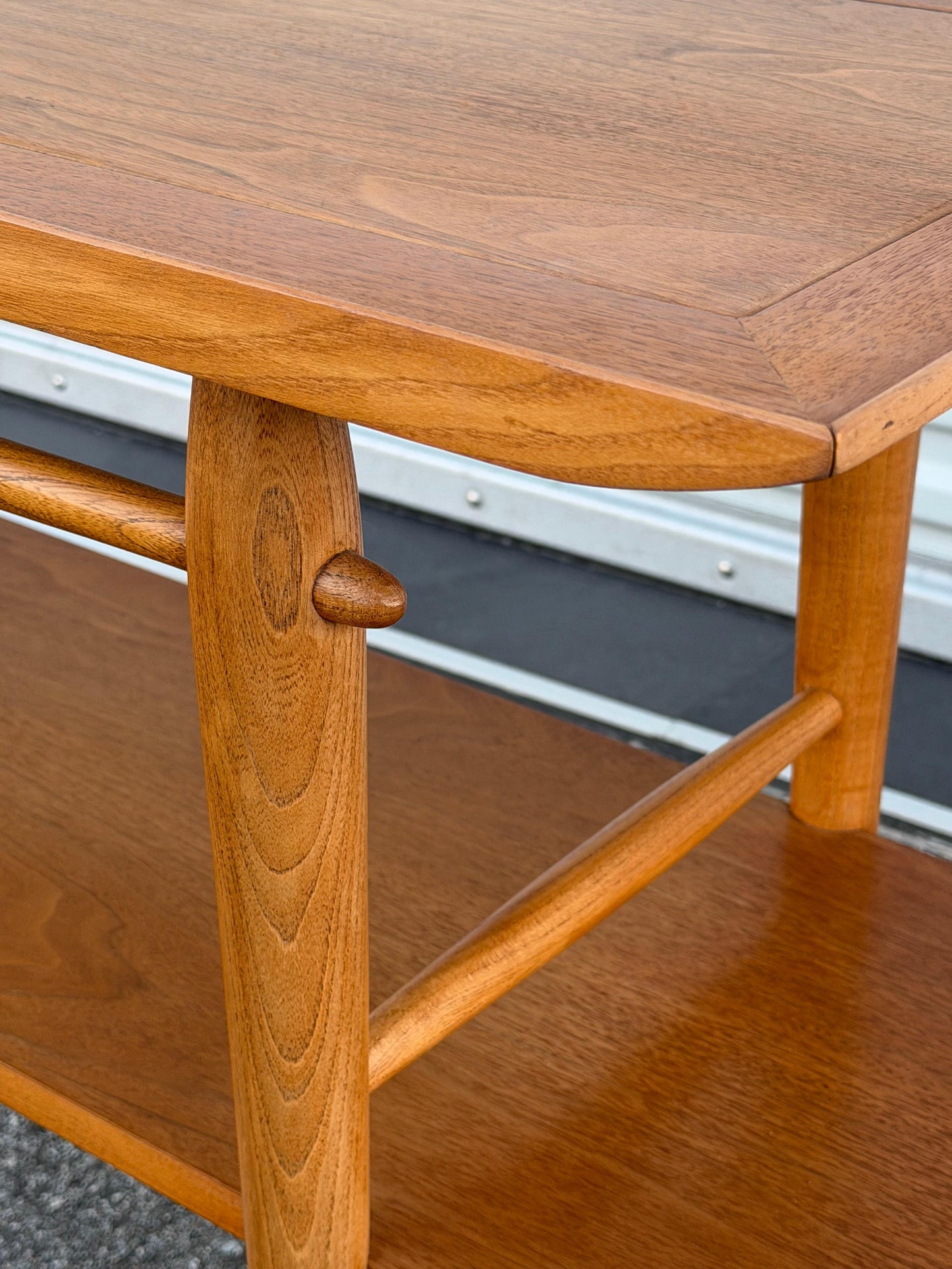 Frisman Vintage Unusual Console Table by Lane from the "Copenhagen" Collection ca' 1950's