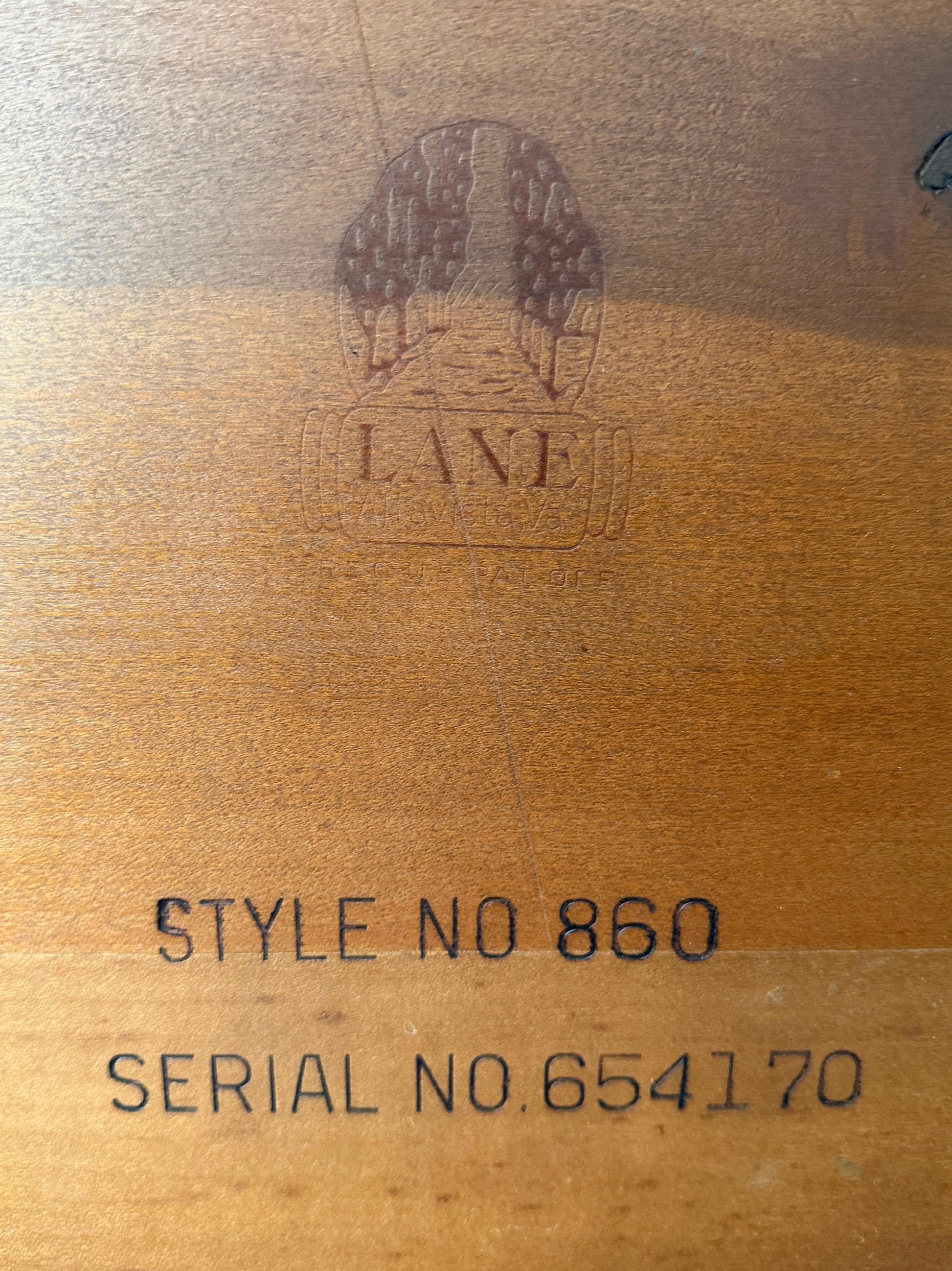 Frisman Vintage Unusual Console Table by Lane from the "Copenhagen" Collection