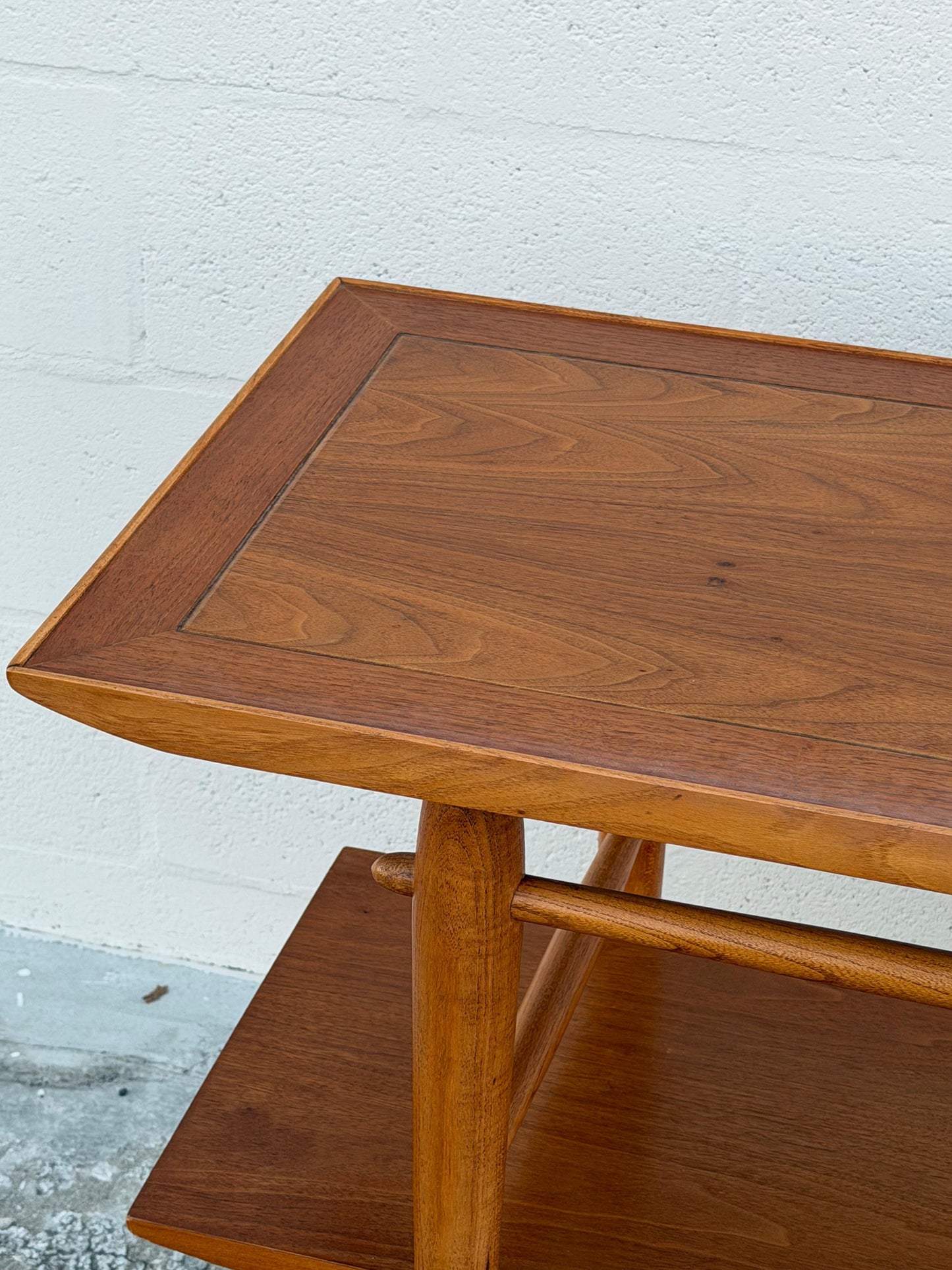 Frisman Vintage Unusual Console Table by Lane from the "Copenhagen" Collection ca' 1950's